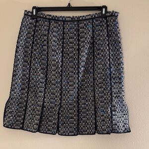 W BY WORTH Carwash Tweed Skirt